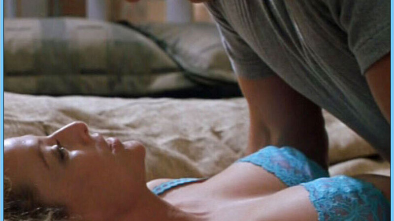 Sexiest Virginia Madsen Scene in Artworks. Underwear, blonde, blue bra. 615481