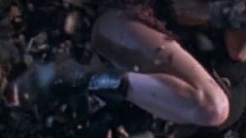 Paula Marshall in Warlock: The Armageddon (1993) Thong Butt Cheek Dress Pulled Up 746498