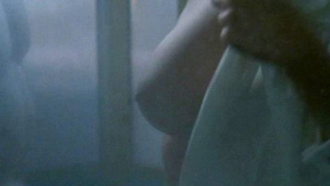 Mary Elizabeth Mastrantonio Naked as Lane Bodine. Breasts, Body Double, close-up, left breast. 548139