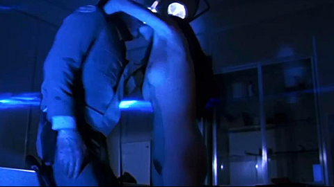 Mathilda May in Lifeforce (1985) Breasts Bush Blue Lighting Breasts 726091