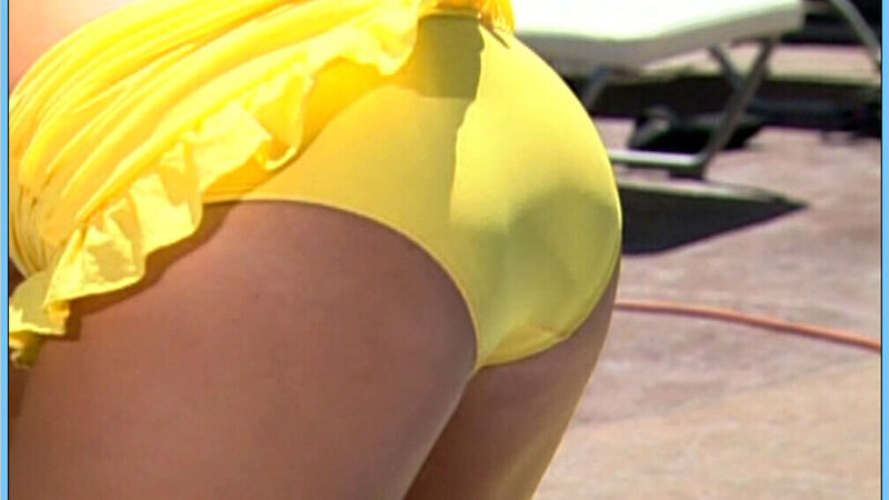 Party at the Palms's Sexiest Scenes with Jenny McCarthy. Sexy, butt close-up, yellow bikini. 663150