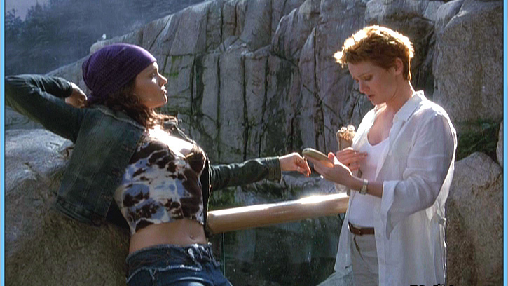 Federal Protection's Sexiest Scenes with Dina Meyer. Sexy, black top, brunette. 597792