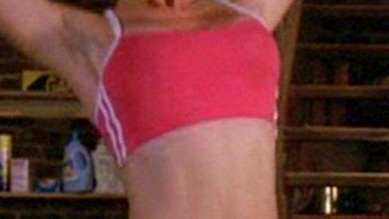 Hottest Alyssa Milano Scene in Charmed. Sexy, SFW, pink sports bra. 653594