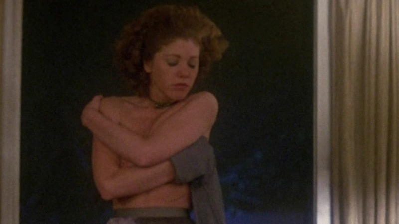 Nudes of Vi Munson from Coming Home. Breasts, curly hair, grey skiry. 751872