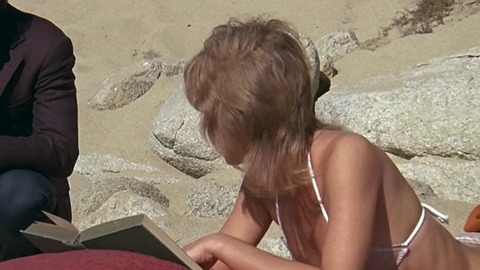 Hottest Donna Mills Scene in Play Misty for Me. Bikini, SFW, beach. 769106