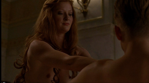 Gretchen Mol Nude as Gillian Darmody. Breasts, hard nipple, long curly hair. 717014