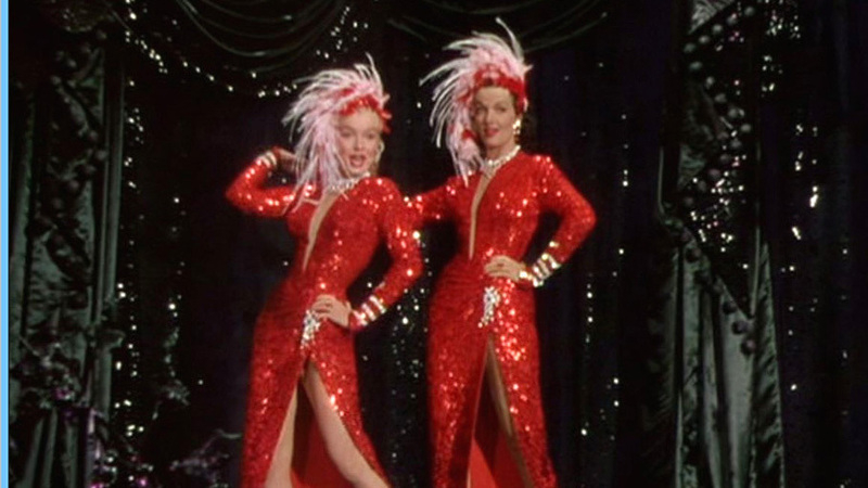 Sexiest Marilyn Monroe Scene in Gentlemen Prefer Blondes. Sexy, SFW, blonde. 585745