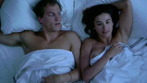 Demi Moore Nude as Diana Murphy. Breasts, brunette, couple in bed. 672068