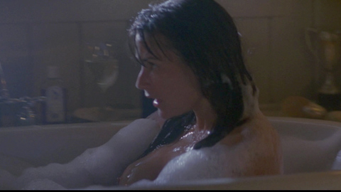 Demi Moore Nude as Lt. Jordan O'Neil. Breasts, brunette, in bathtub. 685124