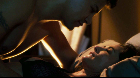 Sexiest Demi Moore Scene in LOL. Underwear, bed, black bra. 713419