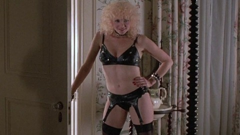 Shelley Taylor Morgan in My Tutor (1983) Sexy Black Leather Black Stockings 782262