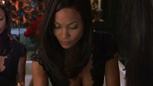 Sexiest Thandiwe Newton Scene in Mission: Impossible II. Sexy, black dress, black hair. 569569