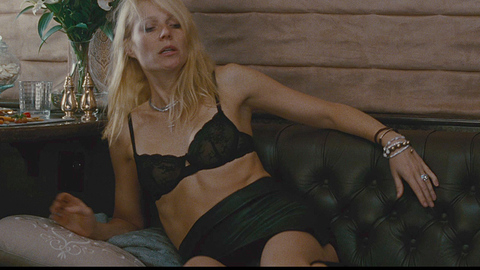 Gwyneth Paltrow in Country Strong (2010) Underwear Black Bra Black Skirt 695042