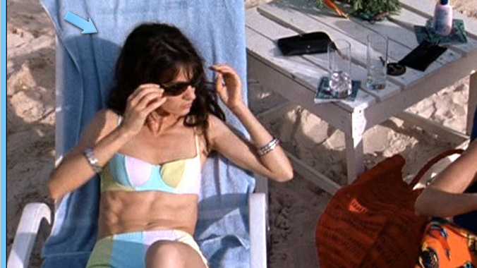 Sexiest Anne Parillaud Scene in Shattered Image. Bikini, SFW, brunette. 556627