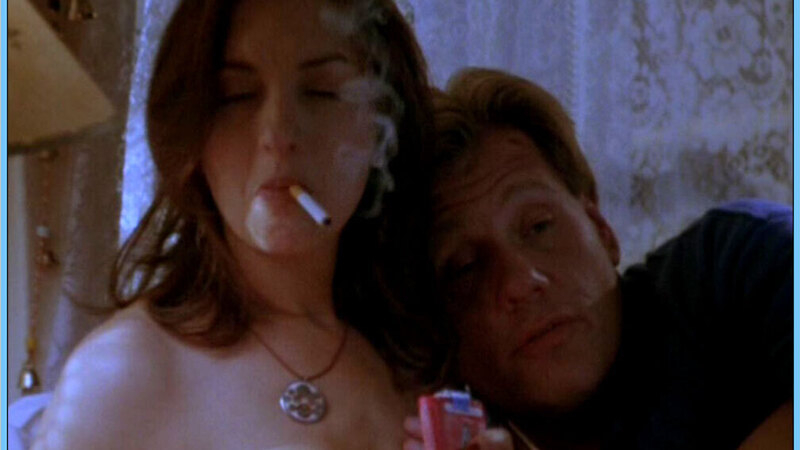 Sexiest Elizabeth Peña Scene in Highway Hitcher. Sexy, brunette, cigarette. 578329