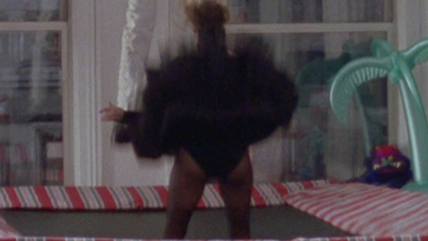 Elizabeth Perkins in Big (1988) Underwear Black Leggings Black Underwear 687653