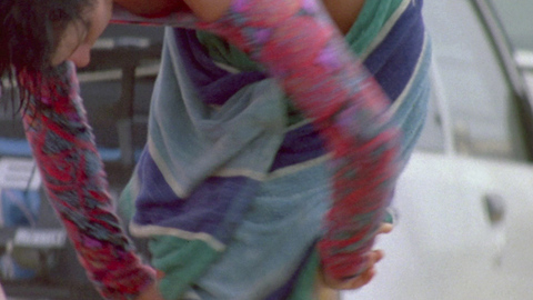 Lori Petty in Point Break (1991) Sexy Black Hair Cleavage 694524
