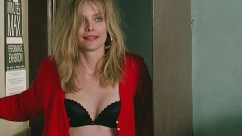Michelle Pfeiffer in The Fabulous Baker Boys (1989) Underwear Black Bra Blonde 761000