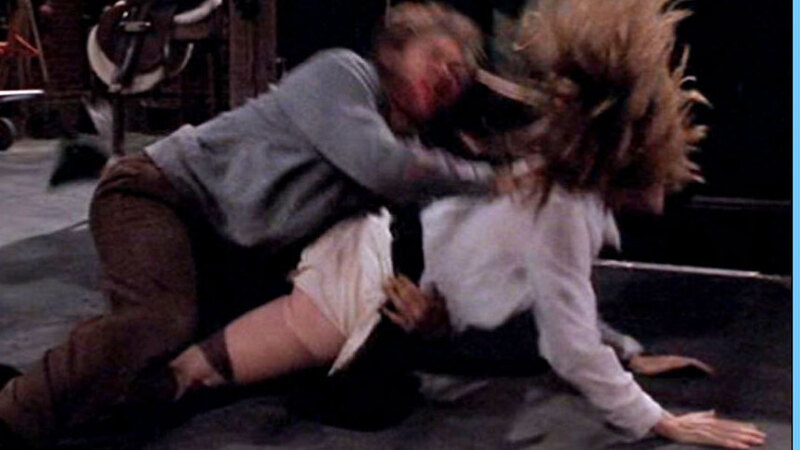 Sexiest Michelle Pfeiffer Scene in Wolf. Underwear, brunette, fighting. 648589