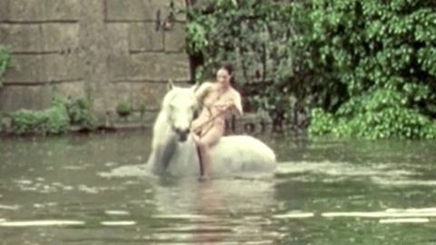 Beryl from 8 ½ Women Naked. Breasts, Bush, black hair, in water. 818771