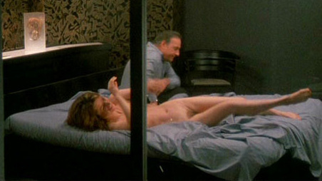 Charlotte Rampling Naked as Barbara Spark. Butt, Bush, brunette, coupe in bed. 550791