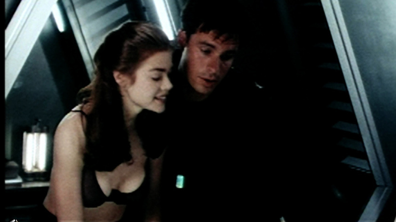 Starship Troopers's Sexiest Scenes with Denise Richards. Underwear, SFW, black bra. 668370