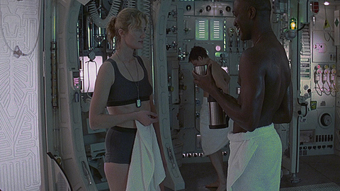 Joely Richardson in Event Horizon (1997) Sexy Black Man Gray Panties 686361