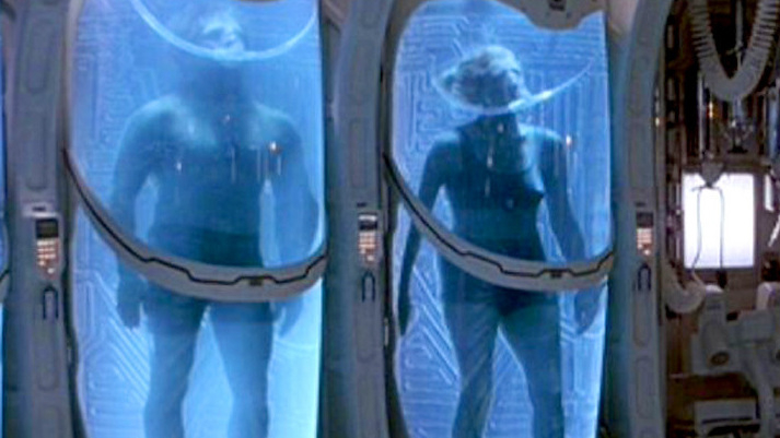 Hottest Joely Richardson Scene in Event Horizon. Underwear, SFW, gray bra. 586814