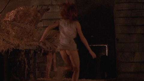 Kiri from The Beastmaster Naked. Butt, dress flies up, redhead. 929039