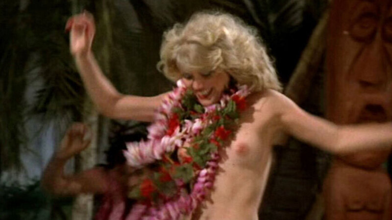 Misty Rowe Naked in National Lampoon's Class Reunion. Breasts, blonde, grass skirt. 551491