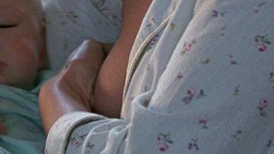 Annabella Sciorra Naked in The Hand that Rocks the Cradle. Breasts, baby, breast feeding. 714769