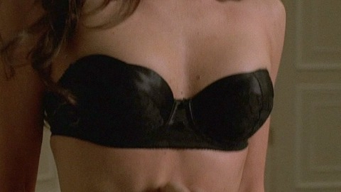 Annabella Sciorra in The Sopranos (1999-2007) Sexy Underwear Bedroom Black Lace Underwear 750769