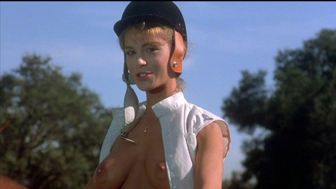 Betsy Russell in Private School (1983) Breasts Breasts Horseback Riding 736115
