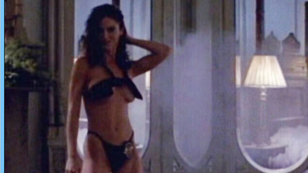 Hottest Betsy Russell Scene in Delta Heat. Underwear, SFW, black lingerie. 551666