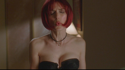 Winona Ryder in Sex and Death 101 (2007) Sexy Big Breasts Black Dress 693878