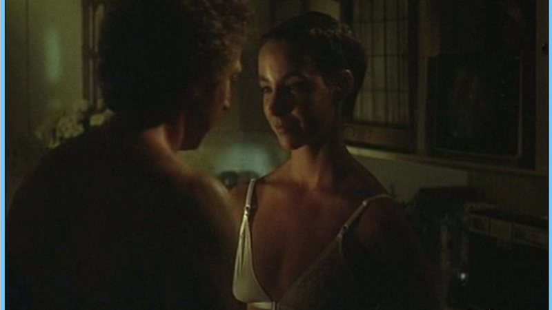 Sexiest Kathleen Quinlan Scene in Sunday Lovers. Underwear, brunette, cleavage. 550699