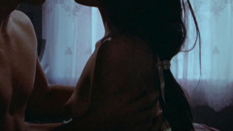 Nudes of Alice Spangler from Apprentice to Murder. Breasts, couple in bed, left breast. 887478