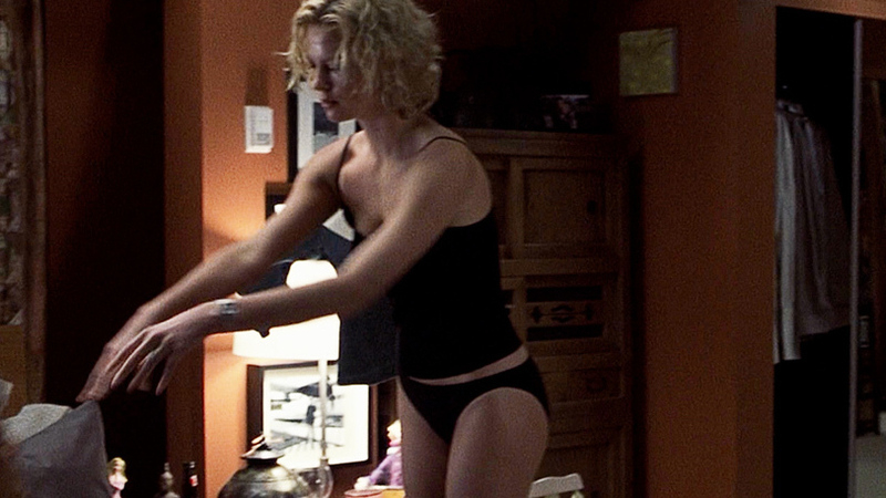 Sexiest Charlize Theron Scene in Trapped. Underwear, SFW, bed. 726019