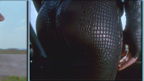 Sexiest Emma Peel Scenes. Sexy, black latex suit, butt close-up. 575422