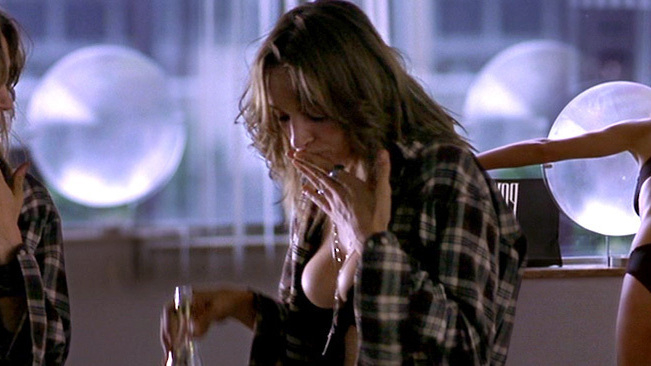 Hottest Debby Miller Scenes. Underwear, back exposed, black bra. 600411