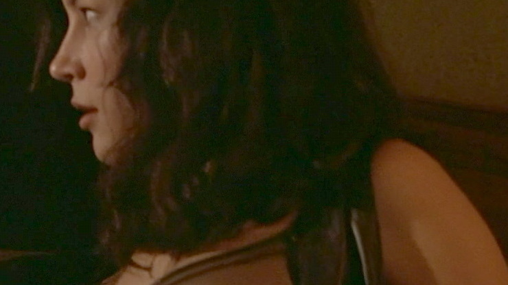 Jennifer Tilly Nude as Fran Carvey. Breasts, Underwear, accidental skin, couple in bed. 535064
