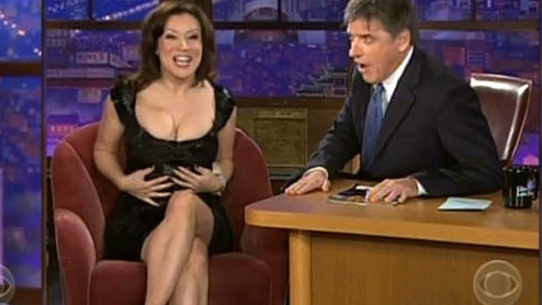 Sexiest Jennifer Tilly Scene in The Late Late Show with Craig Ferguson. Sexy, SFW, big breasts. 661729