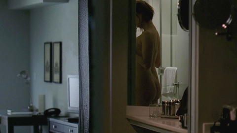 Jeanne Tripplehorn Nude in Morning. Butt, bathroom, black hair. 729826