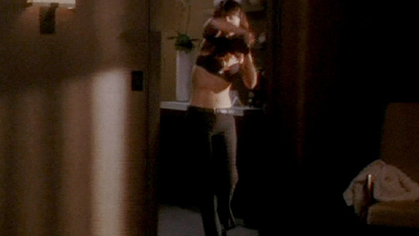 Sexiest Scenes of Teresa Lisbon from The Mentalist. Underwear, SFW, black bra. 690431