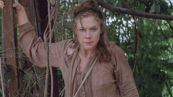 Hottest Kathleen Turner Scene in Romancing the Stone. Sexy, SFW, brunette. 718424