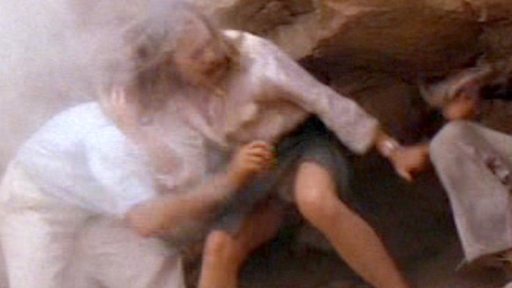 Sexiest Kathleen Turner Scene in The Jewel of the Nile. Underwear, SFW, upskirt. 612571