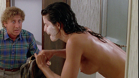 Joan Severance in See No Evil, Hear No Evil (1989) Breasts Back Exposed Bathroom 706468