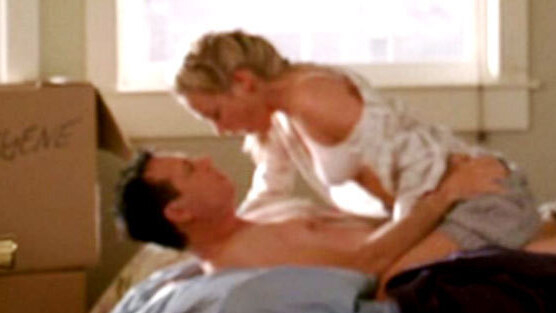 Sexiest Scenes of Nicolette Grant from Big Love. Underwear, blonde, couple in bed. 662195