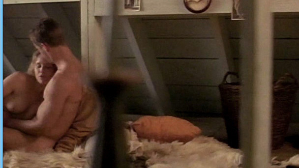 Slim from Rowing Through Naked. Breasts, fur rug, nude. 591179
