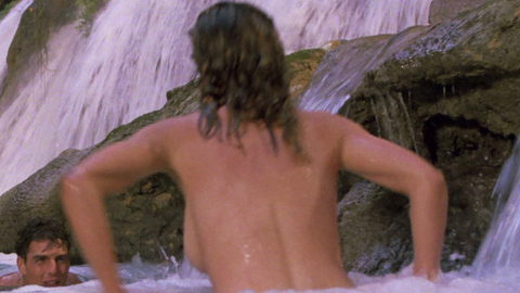 Sexiest Elisabeth Shue Scene in Cocktail. Sexy, back exposed, couple. 712033